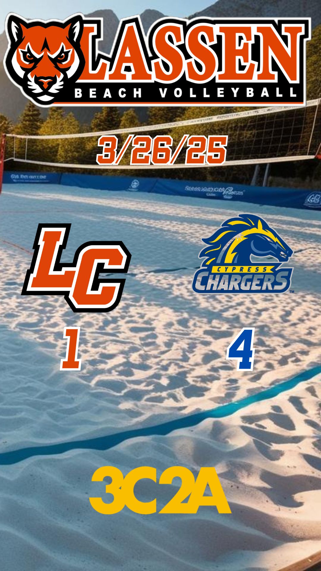 Lassen falls short after long road trip