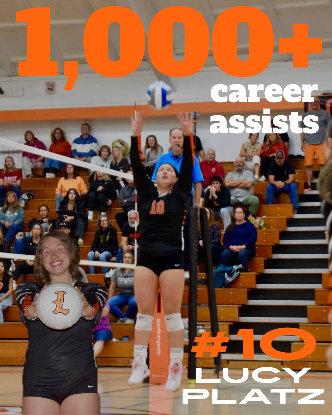 Lucy Platz Reaches 1,000 Career Assists for Lassen Volleyball
