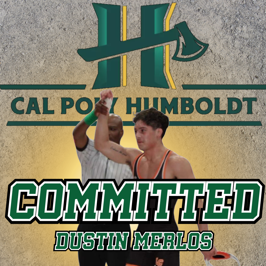 Merlos signes with Cal Poly Humboldt